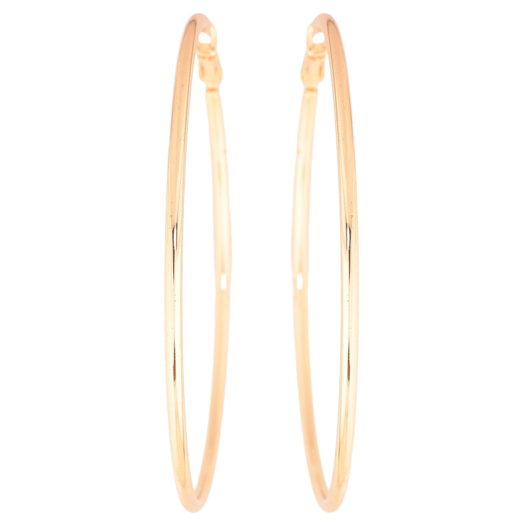 Серьги Xuping M&L Цвет 18K кольца (конго) Классика ø 6,5см фото №24