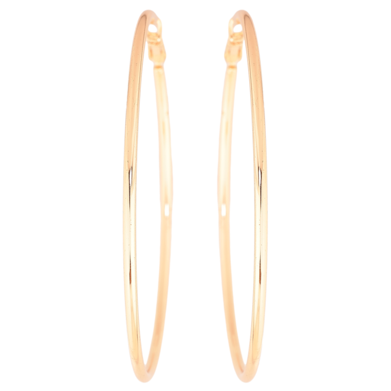 Серьги Xuping M&L Цвет 18K кольца (конго) Классика ø 6,5см фото №1