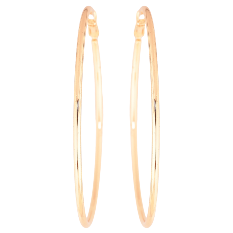 Серьги Xuping M&L Цвет 18K кольца (конго) Классика ø 6,5см фото №1