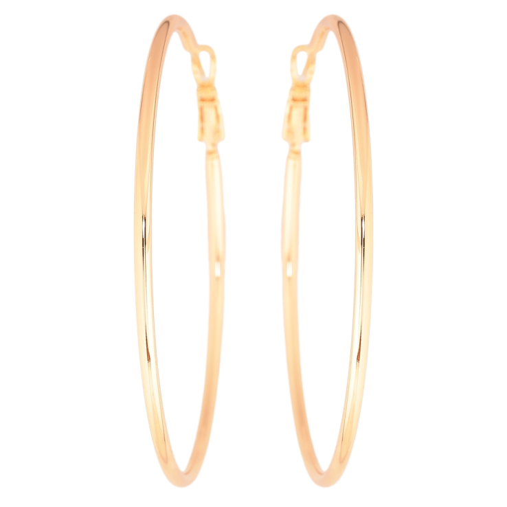 Серьги Xuping M&L Цвет 18K кольца (конго) Классика ø 6см фото №2