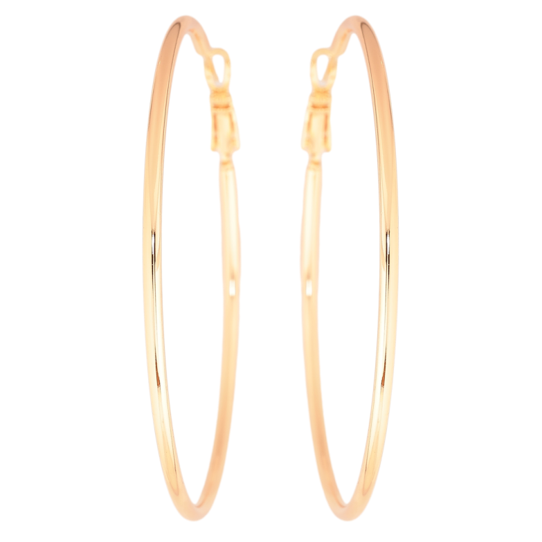 Серьги Xuping M&L Цвет 18K кольца (конго) Классика ø 6см фото №8