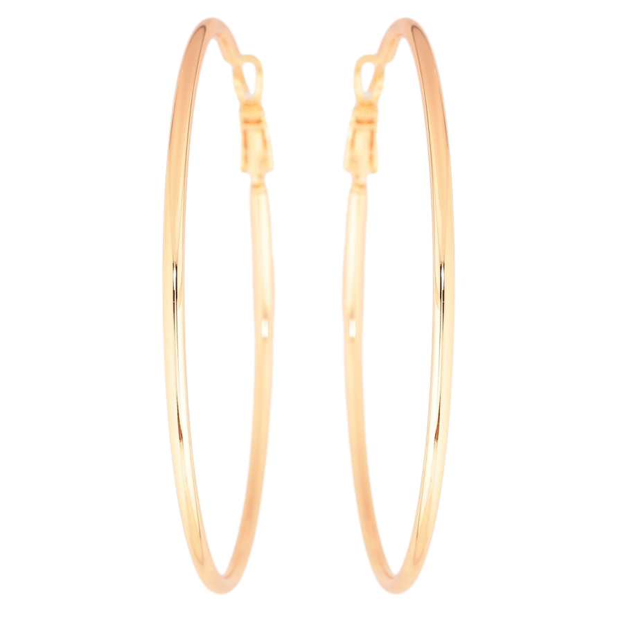 Серьги Xuping M&L Цвет 18K кольца (конго) Классика ø 6см фото №1