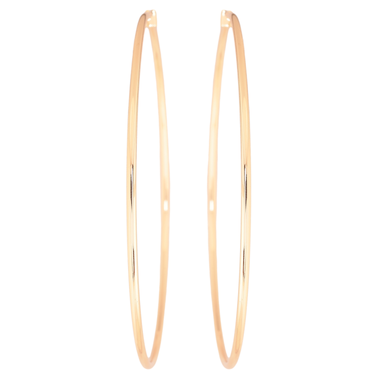 Серьги Xuping M&L Цвет 18K кольца (конго) Классика ø 8,5см фото №17