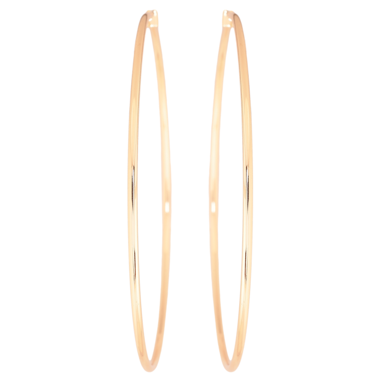 Серьги Xuping M&L Цвет 18K кольца (конго) Классика ø 8,5см фото №1