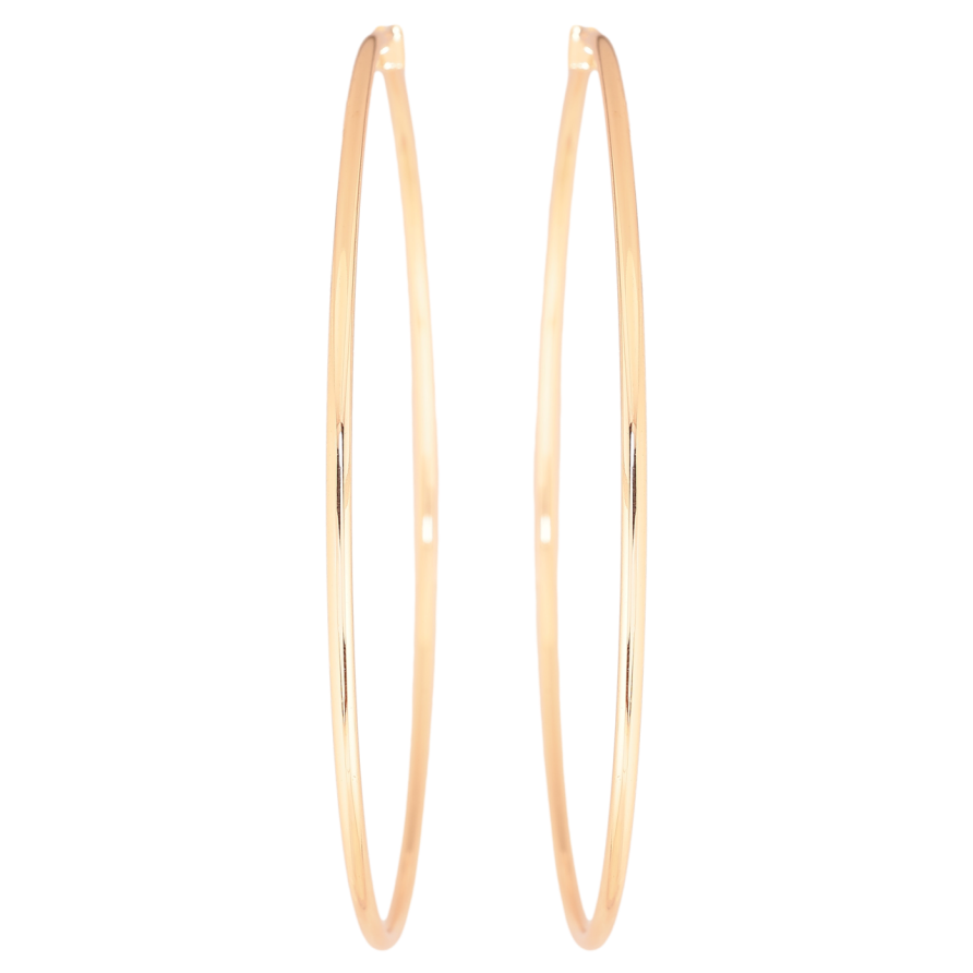 Серьги Xuping M&L Цвет 18K кольца (конго) Классика ø 8,5см фото №1