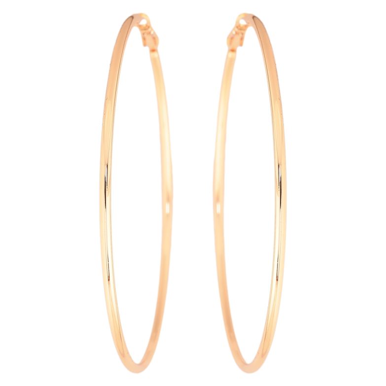 Серьги Xuping M&L Цвет 18K кольца (конго) Классика ø 7см фото №1