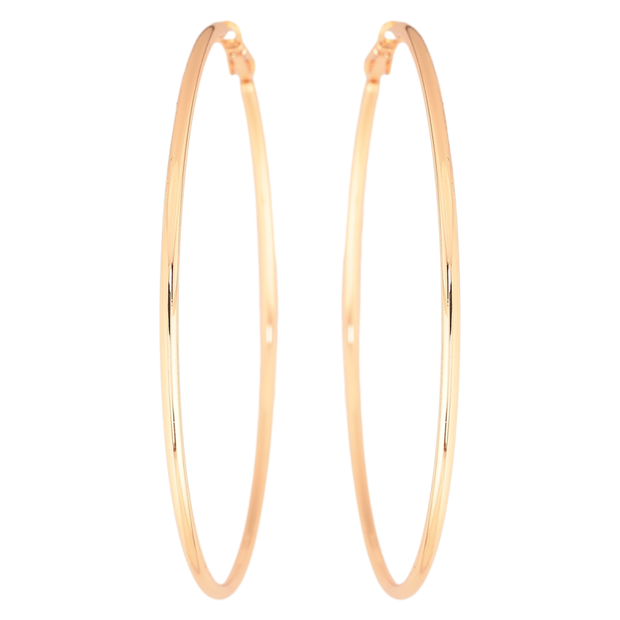 Серьги Xuping M&L Цвет 18K кольца (конго) Классика ø 7см фото №1