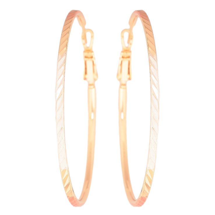 Серьги Xuping M&L Цвет 18K кольца (конго) Декоративный узор с эмалью ø 5см фото №10