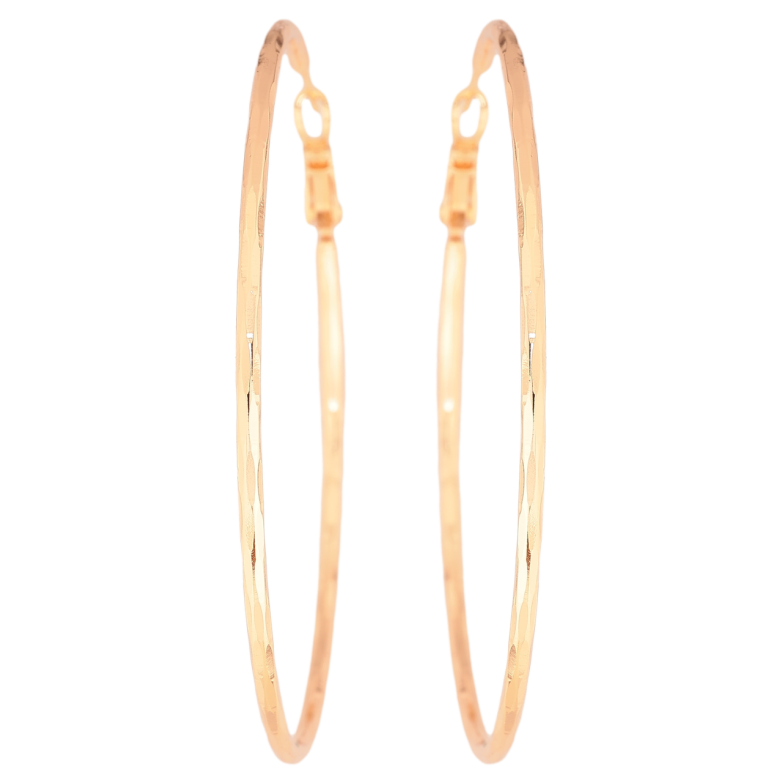 Серьги Xuping M&L Цвет 18K кольца (конго) Декоративный узор ø 6,5см фото №2