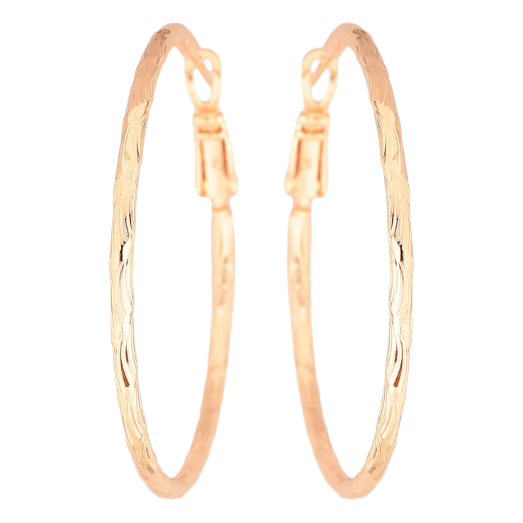 Серьги Xuping M&L Цвет 18K кольца (конго) Декоративный узор ø 4см фото №12