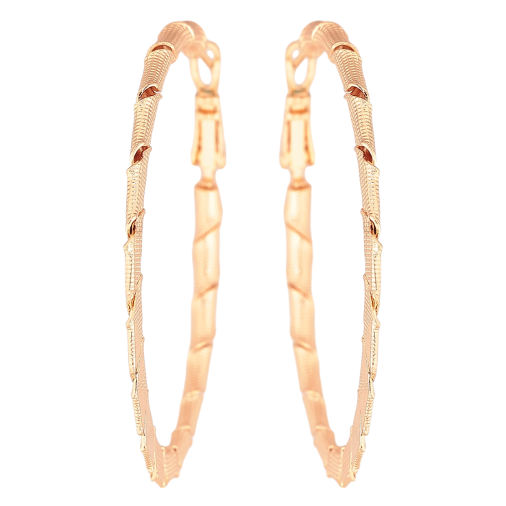 Серьги Xuping M&L Цвет 18K кольца (конго) Декоративный узор ø 5см фото №20