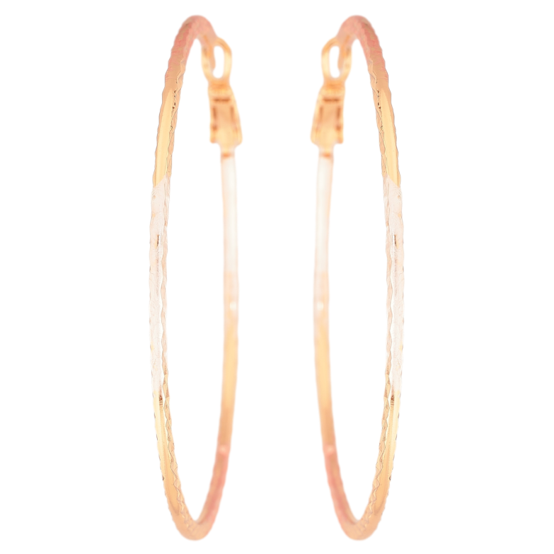 Серьги Xuping M&L Цвет 18K кольца (конго) Декоративный узор с эмалью ø 5,8см фото №2