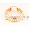 Серьги Xuping M&L Цвет 18K кольца (конго) Широкие кольца с узором ø 3см фото №2