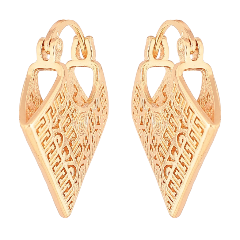 Серьги Xuping M&L Цвет 18K замок-булавка Декоративный резной орнамент фото №1