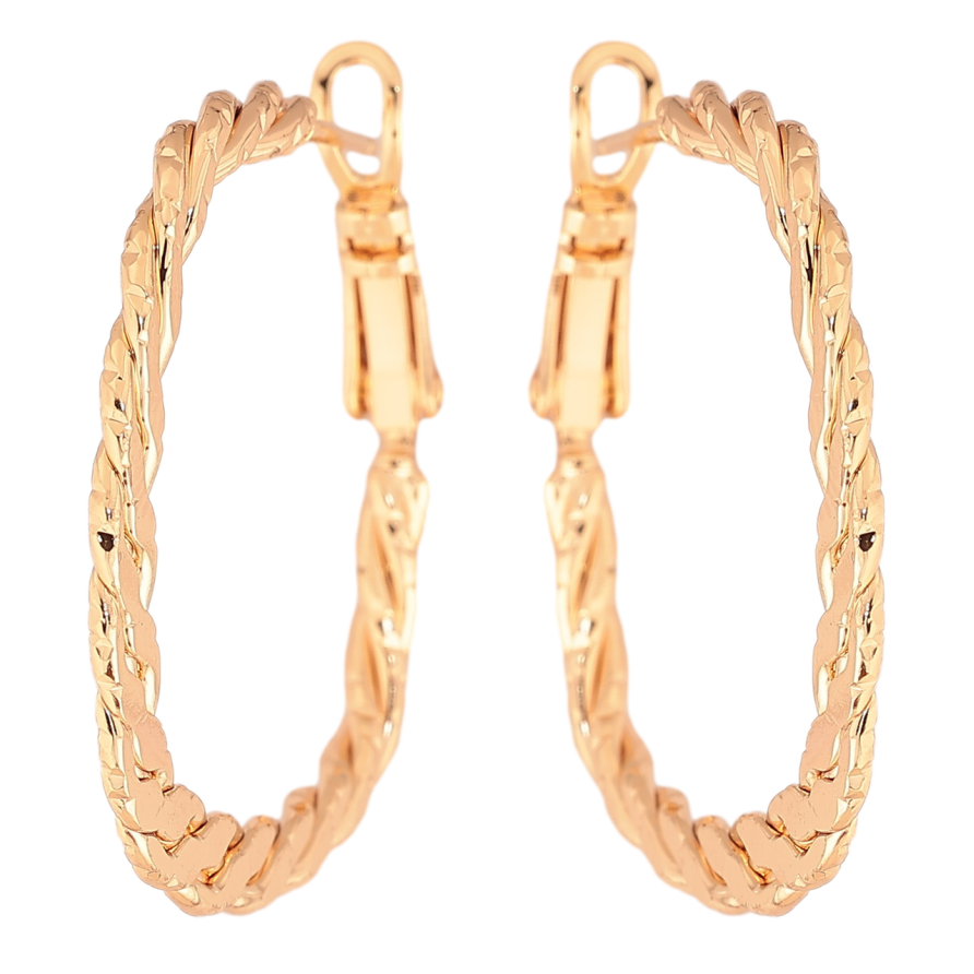 Серьги Xuping M&L Цвет 18K итальянский замок Декоративные кольца фото №1