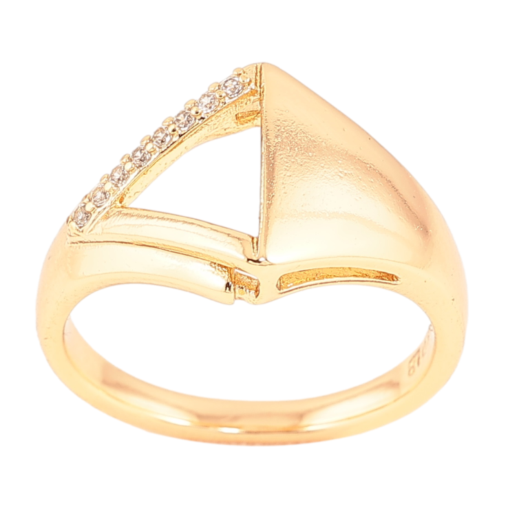 Каблучка Xuping Позолота 18K «Візерунок з кристалами» фото №14