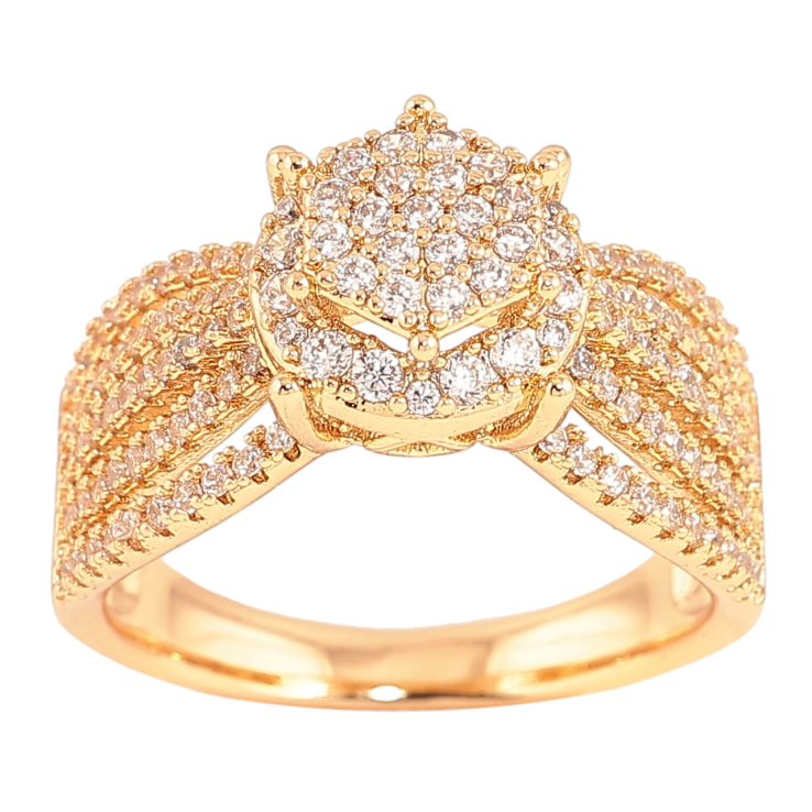 Каблучка Xuping Позолота 18K «Інкрустація кристалами» фото №12