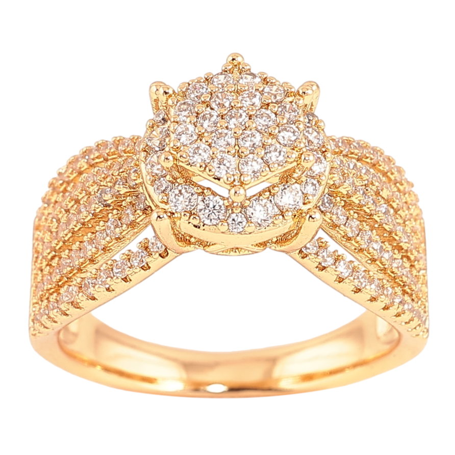 Каблучка Xuping Позолота 18K «Інкрустація кристалами» фото №1