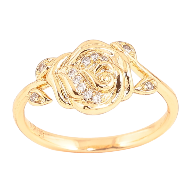 Кольцо Xuping Позолота 18K Цветок фото №1