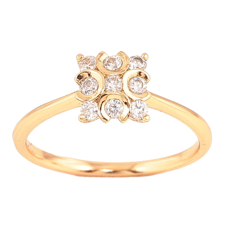 Каблучка Xuping Позолота 18K «Інкрустація кристалами» фото №1