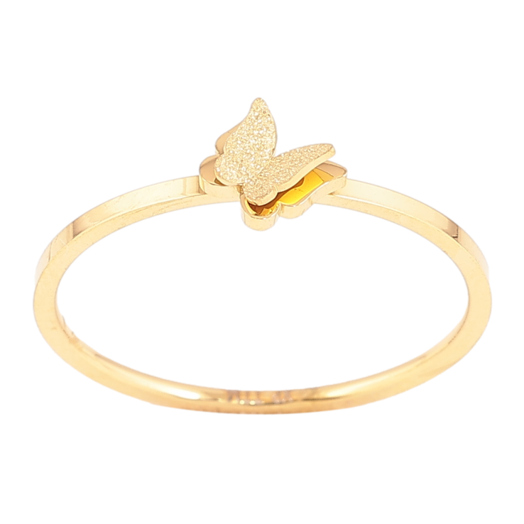 Кольцо Xuping TTM Stainless Steel Цвет 14К Бабочка фото №5