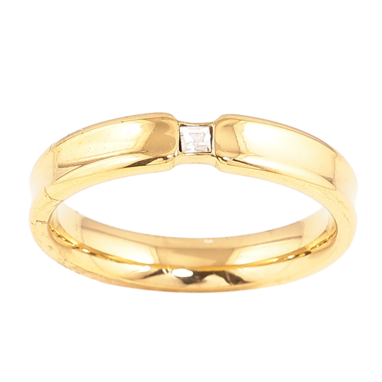 Каблучка Xuping TTM Stainless Steel Колір 14К «Візерунок з кристалом» фото №23