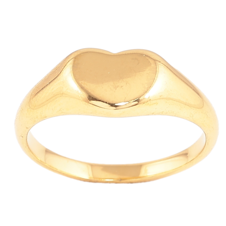 Каблучка Xuping TTM Stainless Steel Колір 14К «Сердечко» фото №12