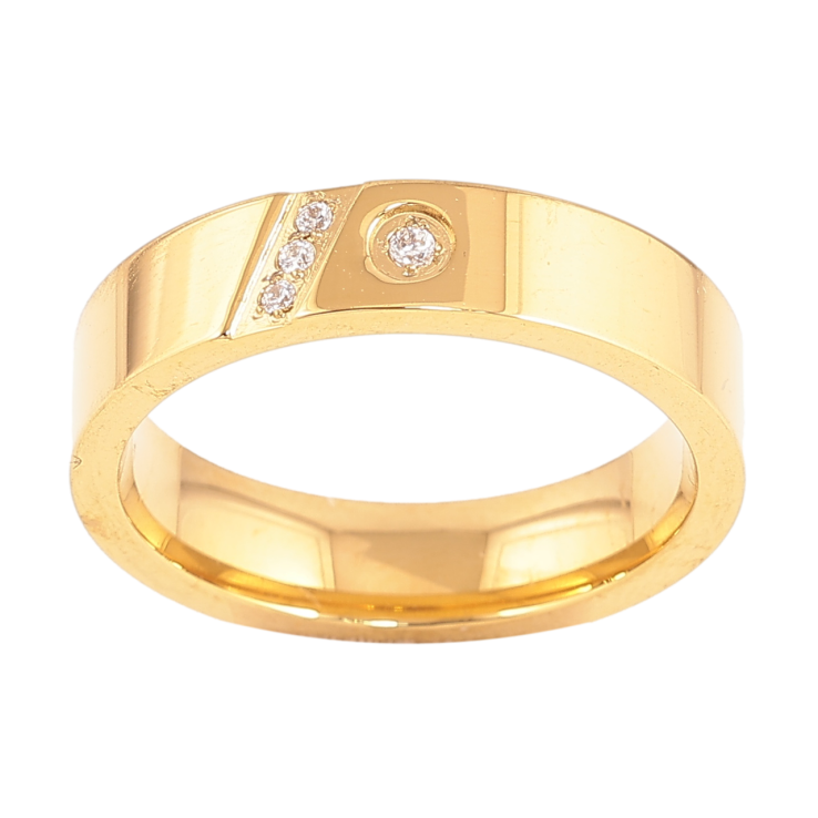 Каблучка Xuping TTM Stainless Steel Колір 14К Візерунок з кристалами, шир. 5мм фото №24 Каблучка Xuping TTM Stainless Steel Колір 14К Візерунок з кристалами, шир. 5мм фото №24