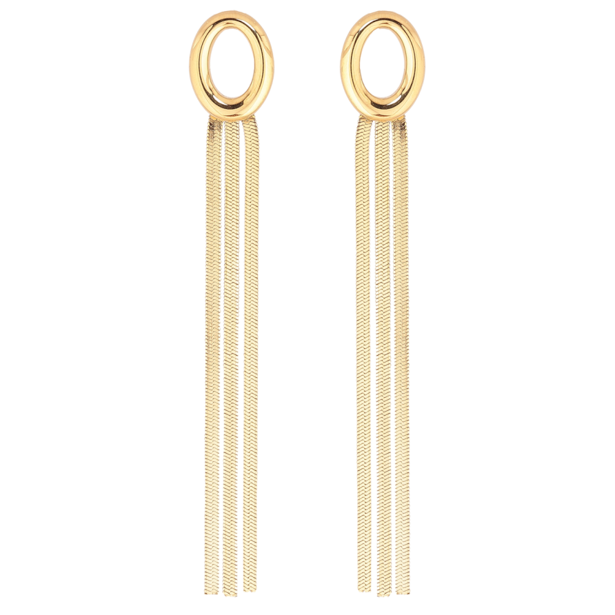 Сережки Xuping TTM Stainless Steel колір 14К пусети «Декоративні підвіски» фото №1