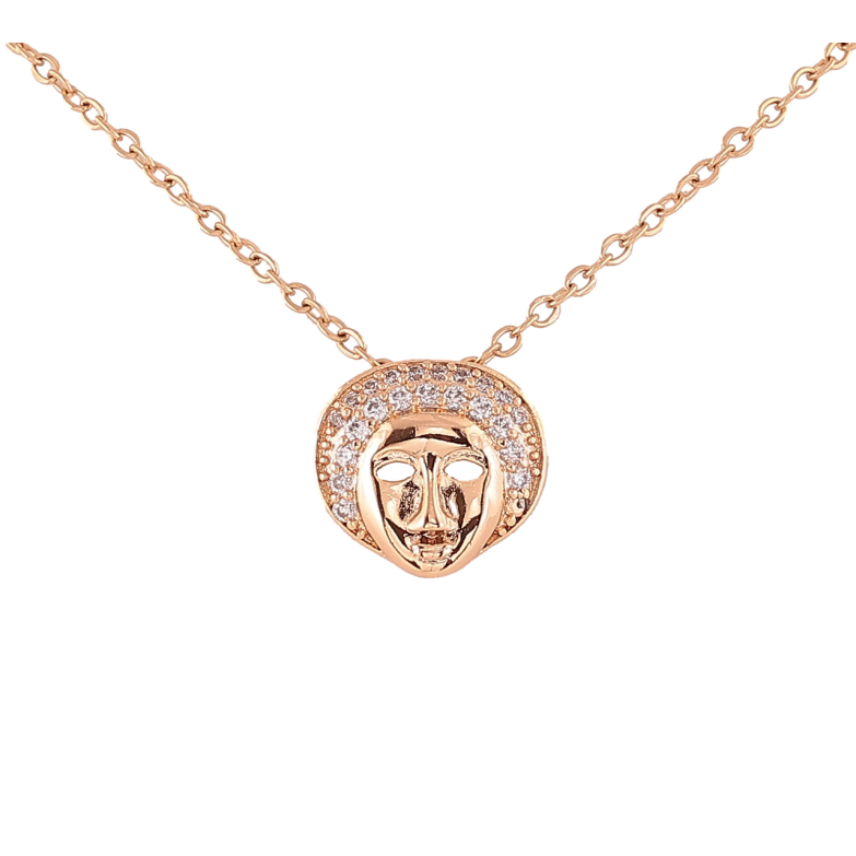 Кулон на ланцюжку Xuping Позолота 18K «Маска» довжина 41-46см х 1,5мм фото №22