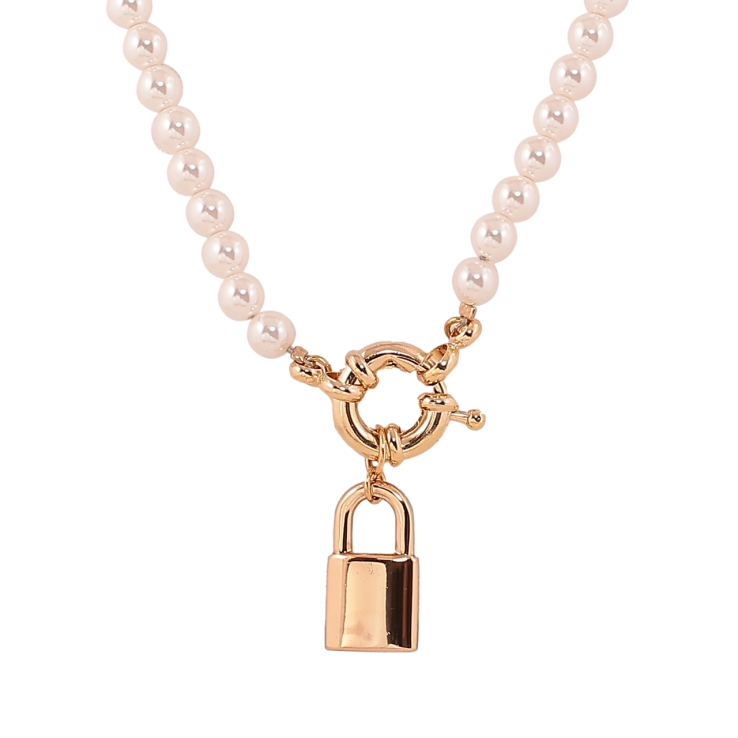 Кольє Xuping Позолота 18K «Перлинні намистини з замочком» довжина 45см х 5-8мм фото №16