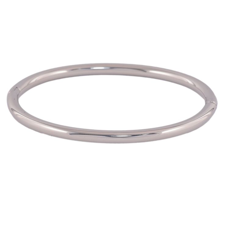 Браслет Xuping ТТМ Stainless Steel колір Родій «Класика» ø 6см х 4мм фото №7 Браслет Xuping ТТМ Stainless Steel колір Родій «Класика» ø 6см х 4мм фото №7