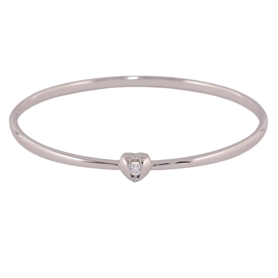Браслет Xuping Родий Сердечко ø 6см фото №1