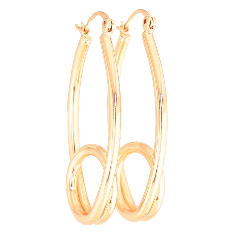 Сережки Xuping Позолота 18K замок-шпилька «Декоративний візерунок» фото №1 Сережки Xuping Позолота 18K замок-шпилька «Декоративний візерунок» фото №1