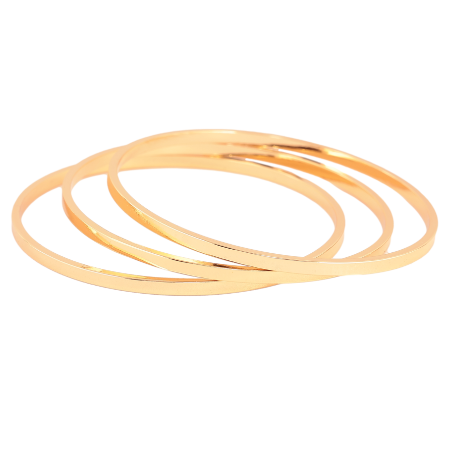 Браслет Xuping Позолота 18K «Класика, 3 шт.» ø 5,7см фото №1 Браслет Xuping Позолота 18K «Класика, 3 шт.» ø 5,7см фото №1