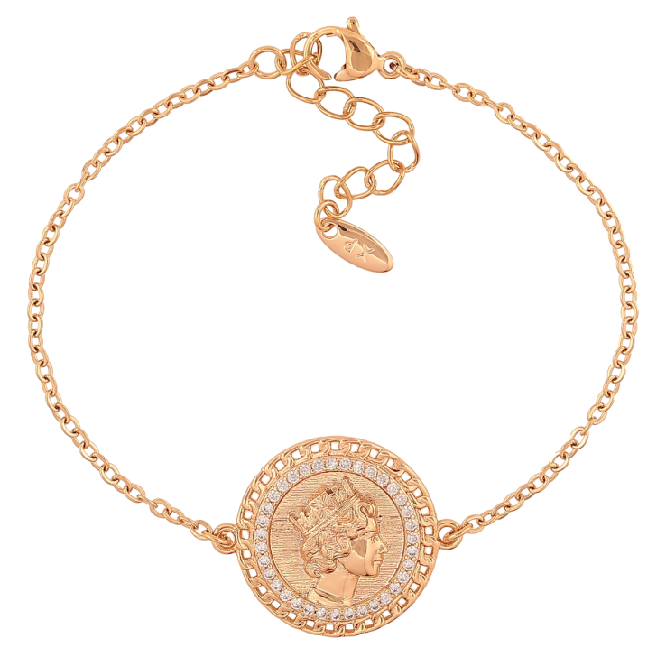 Браслет Xuping Позолота 18K «Ланцюжок з вставкою Єлизавета» розмір з додатковим ланцюжком 15,5-18,5 см х 2 мм фото №10