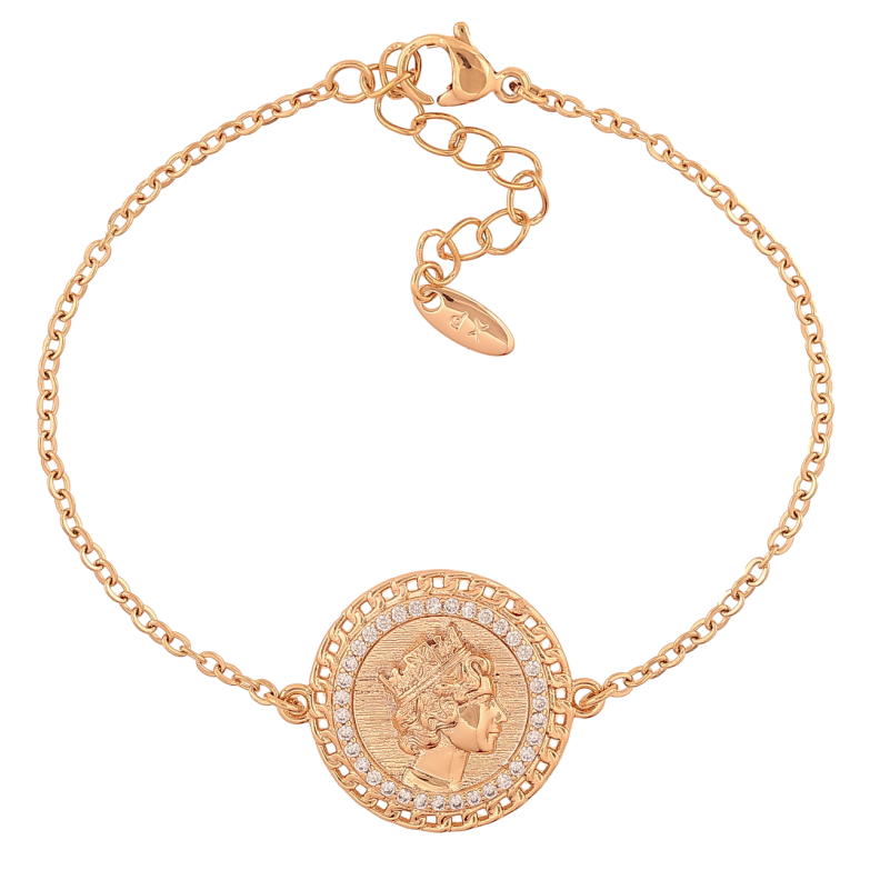 Браслет Xuping Позолота 18K «Ланцюжок з вставкою Єлизавета» розмір з додатковим ланцюжком 15,5-18,5 см х 2 мм фото №1