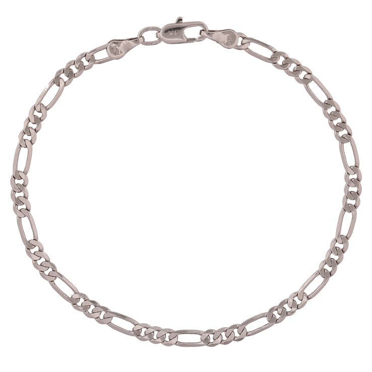 Браслет Xuping Родій «Ланцюжок Фігаро» довжина 19,5см х 3,5мм фото №4