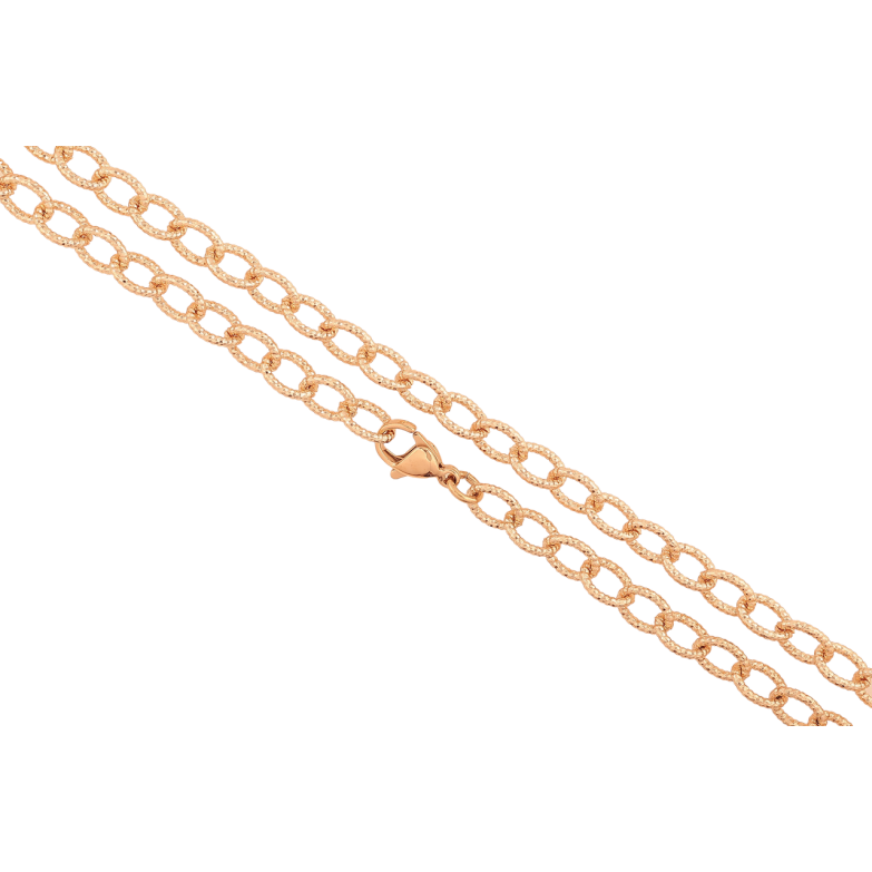 Цепочка Xuping M&L Цвет 18К Плетение Якорное с узором длина 50см х 6мм фото №1