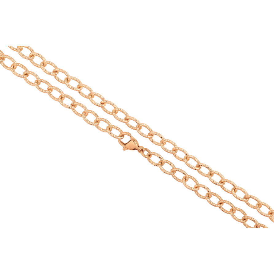 Ланцюжок Xuping M&L Колір 18К «Плетіння Якірне з візерунком» довжина 50см х 6мм фото №1