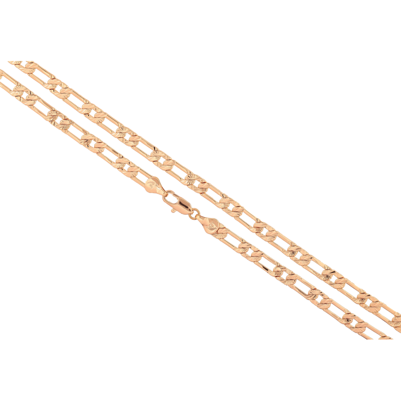 Цепочка Xuping M&L Цвет 18К Плетение Панцирное с узором длина 49см х 5мм фото №1