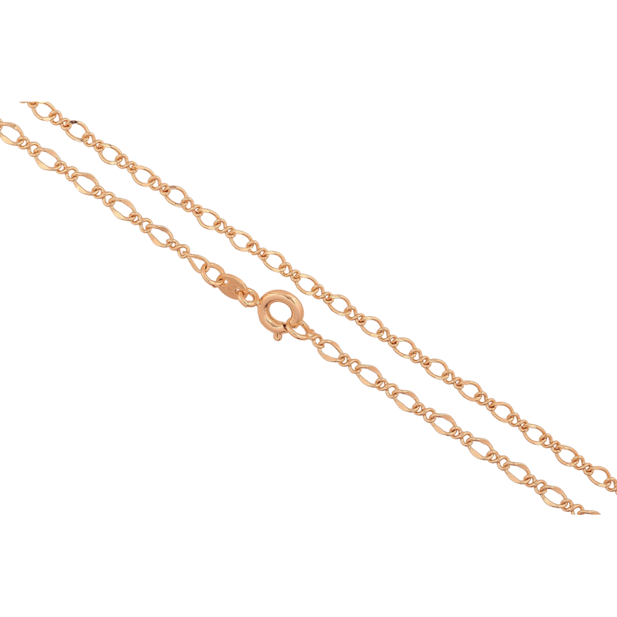 Ланцюжок Xuping M&L Колір 18К «Плетіння Фантазійне» довжина 46см х 2-3мм фото №1