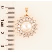 Кулон Xuping Позолота 18K «Інкрустація кристалами з перлиною» для ланцюжка до 5мм фото №2