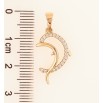 Кулон Xuping Позолота 18K «Дельфін» для ланцюжка до 5мм фото №2