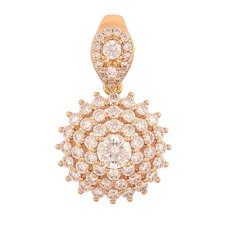 Кулон Xuping Позолота 18K Инкрустация кристаллами для цепочки до 8мм фото №1