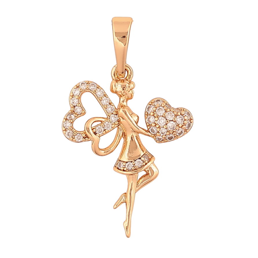 Кулон Xuping Позолота 18K «Фея з сердечком» для ланцюжка до 6мм фото №1