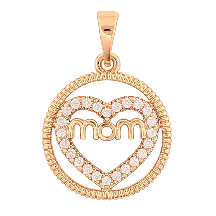 Кулон Xuping Позолота 18K «Сердечко з написом Мама» для ланцюжка до 5мм фото №7