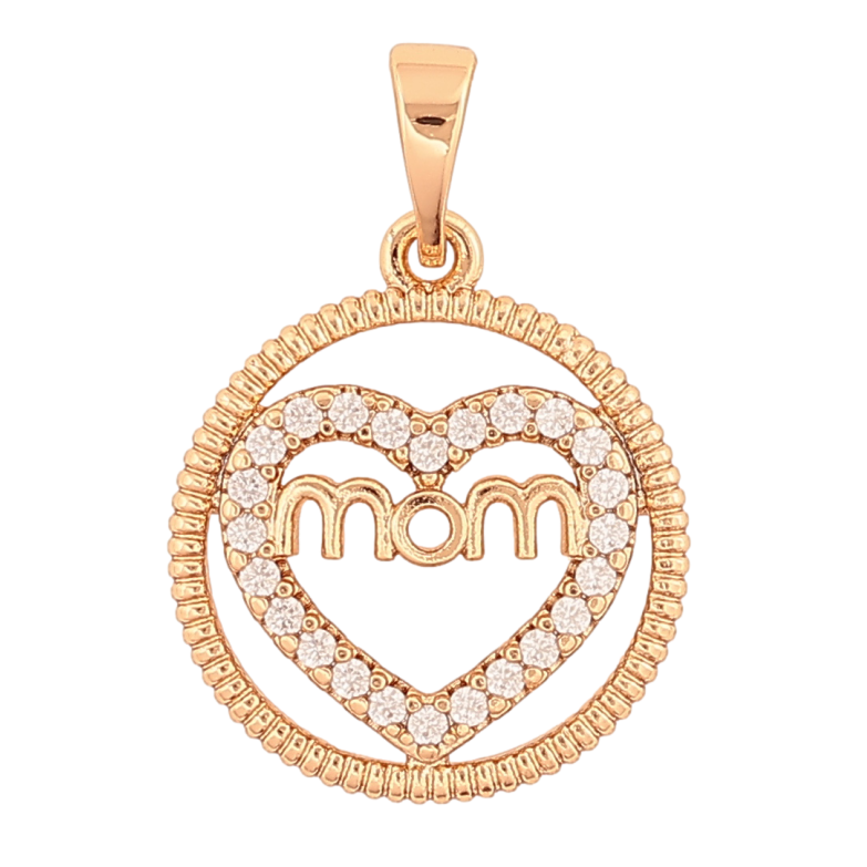 Кулон Xuping Позолота 18K «Сердечко з написом Мама» для ланцюжка до 5мм фото №2 Кулон Xuping Позолота 18K «Сердечко з написом Мама» для ланцюжка до 5мм фото №2