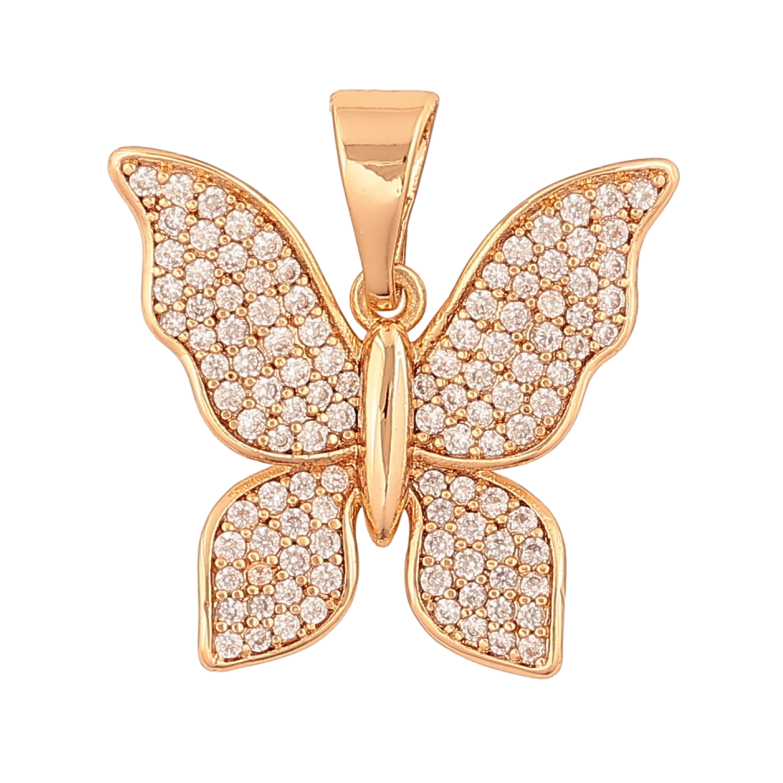 Кулон Xuping Позолота 18K «Метелик з інкрустацією кристалами» для ланцюжка до 7мм фото №17