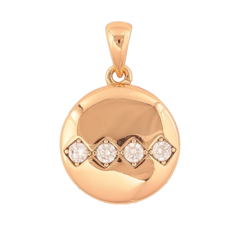 Кулон Xuping Позолота 18K «Коло з кристалами» для ланцюжка до 4мм фото №1